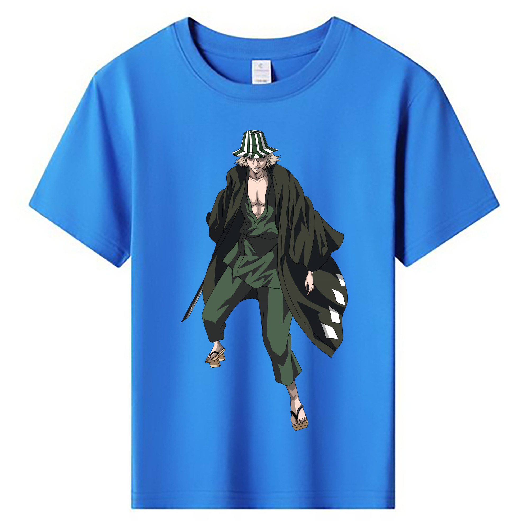 （画像用） "ブリーチ 浦原 喜助（うらはら きすけ） BLEACH Urahara Kisuke " 綿100％キッズTシャツ（フロントプリント）